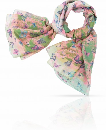 Палантин Женский SN-VINT.BUTFLY/TURQU